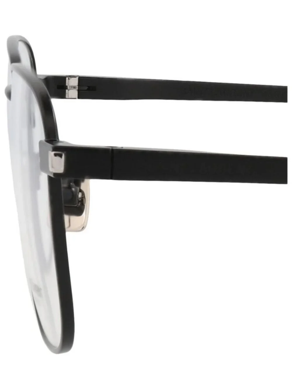 New Saint Laurent Mens Square/Rectangle Black Black Transparent Fashion Designer